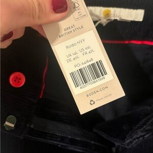 NWT Boden cords size 10L